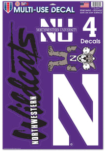 Northwestern Wildcats Purple  11X17 Multi Use Decal