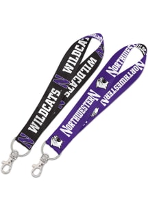Purple  Northwestern Wildcats Key Strap Lanyard