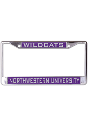 Northwestern Wildcats Metallic License Frame