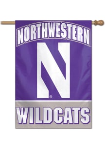 Purple Northwestern Wildcats 28X40 Vertical Banner