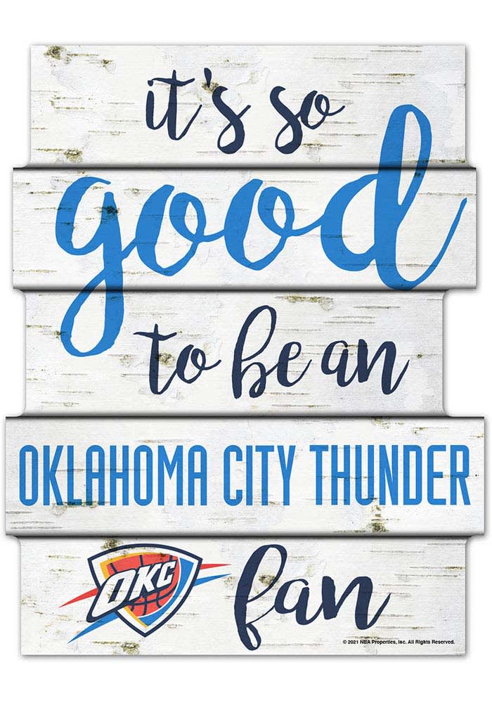 Oklahoma City Thunder birch Sign