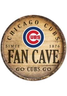 Chicago Cubs round fan cave Sign