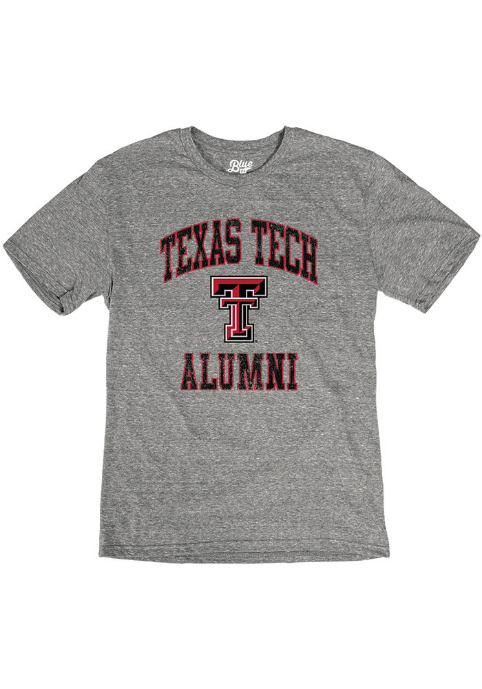 Texas Tech Red Raiders Grey Alumni Triblend Short Sleeve Fashion T Shirt