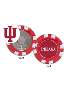Crimson Indiana Hoosiers Poker Chip Golf Ball Marker