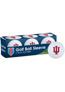 White Indiana Hoosiers 3 Pack Logo Golf Balls