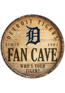 Detroit Tigers round fan cave Sign