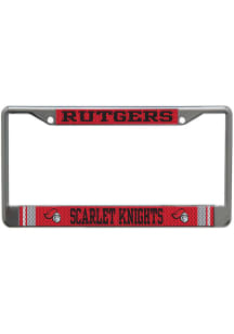 Rutgers Scarlet Knights Red  Printed Metallic License Frame