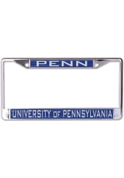 Pennsylvania Quakers Printed Metallic License Frame