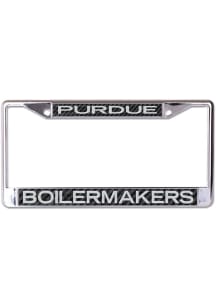 Purdue Boilermakers Black  Printed Metallic License Frame