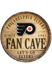 Philadelphia Flyers round fan cave Sign