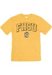 Fort Hays State Tigers Gold Triblend Short Sleeve Fashion T Shirt