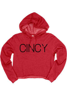 Cincinnati Womens Red Cincy Hooded Sweatshirt