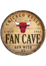 Chicago Bulls round fan cave Sign