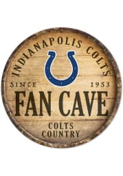 Indianapolis Colts round fan cave Sign