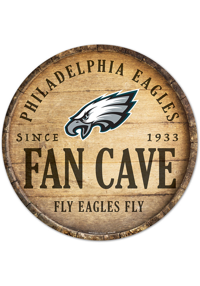 Philadelphia Eagles round fan cave Sign