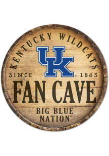 Kentucky Wildcats round fan cave Sign