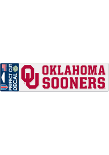 Oklahoma Sooners 3x10 Auto Decal - Red