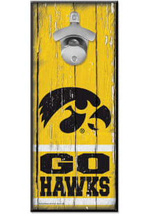 Iowa Hawkeyes Bottle Opener Sign