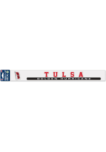 Tulsa Golden Hurricane 2x17 inch Auto Strip - Blue