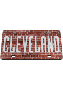 Cleveland Team Color Acrylic Car Accessory License Plate