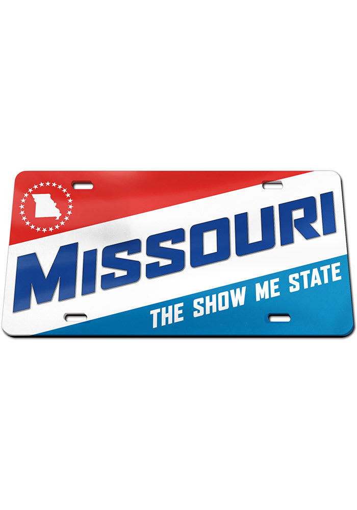 Missouri Team Color Acrylic Car Accessory License Plate
