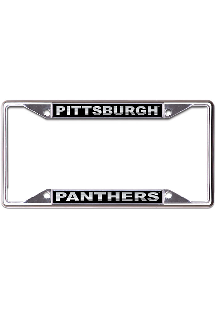 Pitt Panthers Black and Silver License Frame