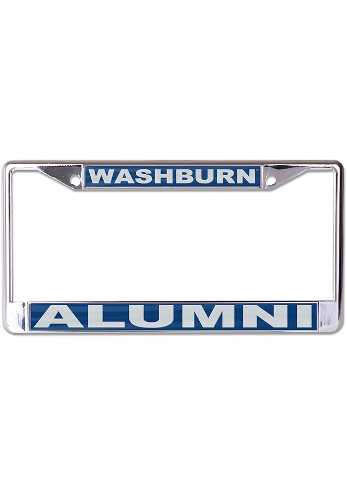 Washburn Ichabods Alumni Metallic License Frame