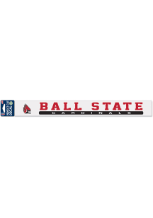 Ball State Cardinals 2x17 Auto Strip - Red