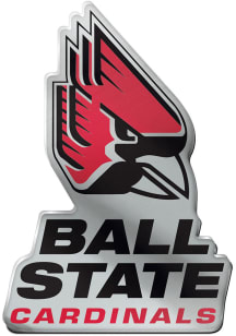 Ball State Cardinals Auto Car Emblem - Red