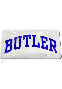 Butler Bulldogs Team Logo Silver Car Accessory License Plate