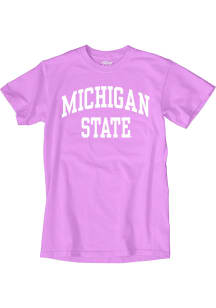Michigan State Spartans Purple Classic Arch Short Sleeve T Shirt