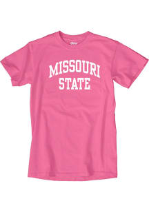 Missouri State Bears Pink Classic Arch Short Sleeve T Shirt