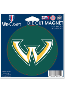 Wayne State Warriors Die Cut Circle Magnet