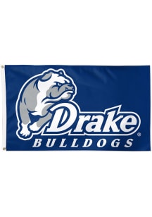Drake Bulldogs 3x5 Blue Silk Screen Grommet Flag