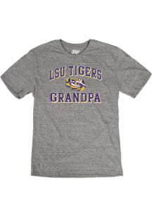 LSU Tigers Grey Grandpa Number One Short Sleeve Fashion T Shirt