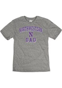 Northwestern Wildcats Grey Dad Number One Short Sleeve Fashion T Shirt