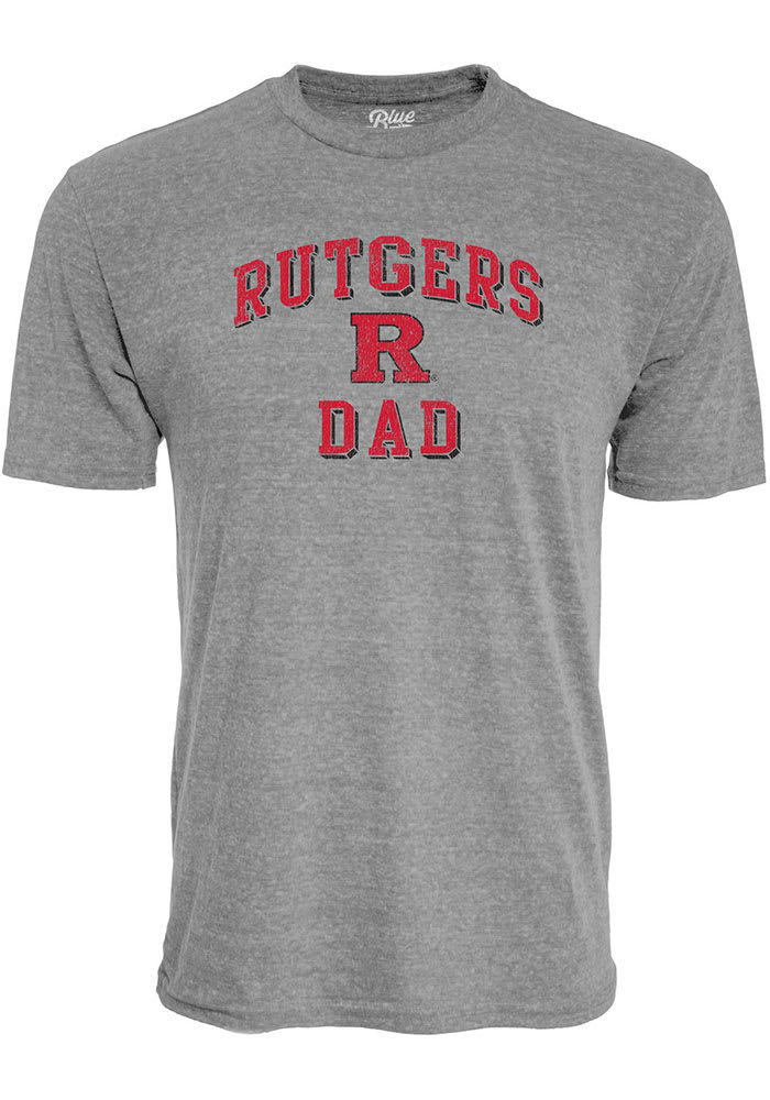 Rutgers Scarlet Knights Grey Dad Number One Short Sleeve Fashion T Shirt