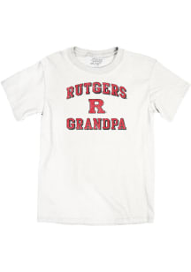 Rutgers Scarlet Knights Grandpa Number One Short Sleeve T Shirt - White