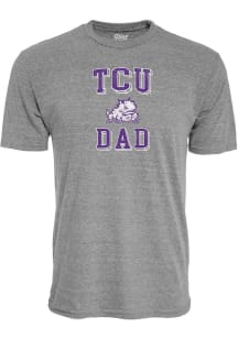TCU Horned Frogs Grey Dad Number One Short Sleeve Fashion T Shirt