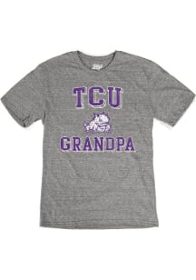 TCU Horned Frogs Grey Grandpa Number One Short Sleeve Fashion T Shirt
