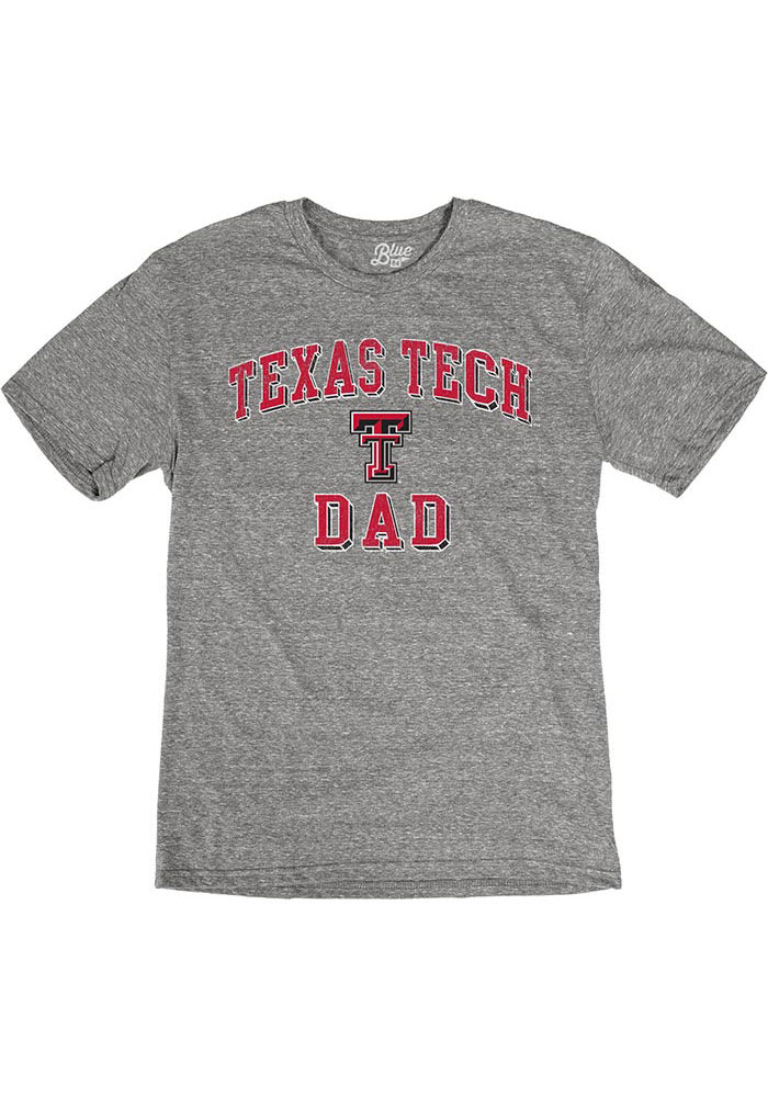 Texas Tech Red Raiders Grey Dad Number One Short Sleeve Fashion T Shirt