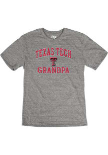 Texas Tech Red Raiders Grey Grandpa Number One Short Sleeve Fashion T Shirt
