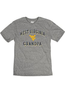 West Virginia Mountaineers Grey Grandpa Number One Short Sleeve Fashion T Shirt
