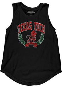 Texas Tech Red Raiders Womens Black Muscle Tank Top