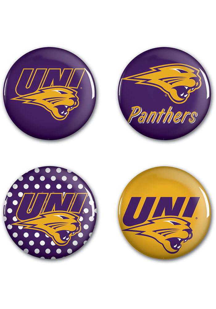 Northern Iowa Panthers 4 Pack Button