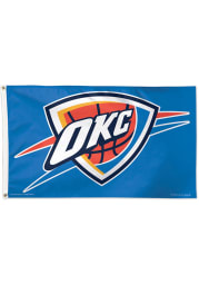 Oklahoma City Thunder 3x5 ft Blue Silk Screen Grommet Flag