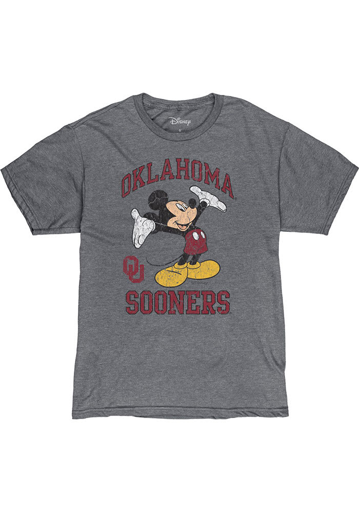 Oklahoma Sooners HEATHER GREY Dis Right Here Mickey Short Sleeve
