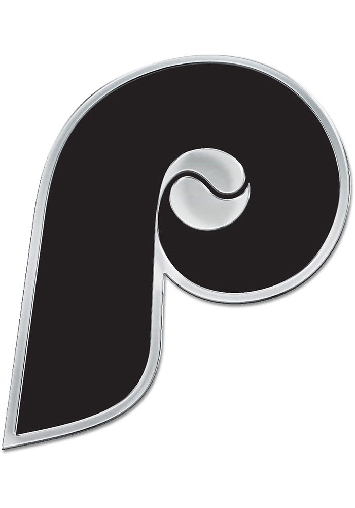 Philadelphia Phillies Cooperstown Car Emblem - Silver