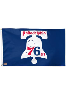 Philadelphia 76ers Retro 3x5 ft Blue Silk Screen Grommet Flag
