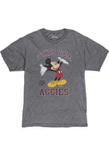 Texas A&amp;M Aggies Grey Dis Right Here Mickey Short Sleeve Fashion T Shirt
